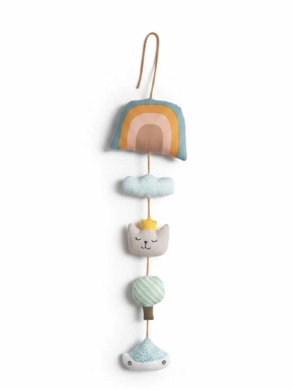 OYOY Mini Rainbow Mobile Nursery Decor Organic Cotton Rainbow Plush